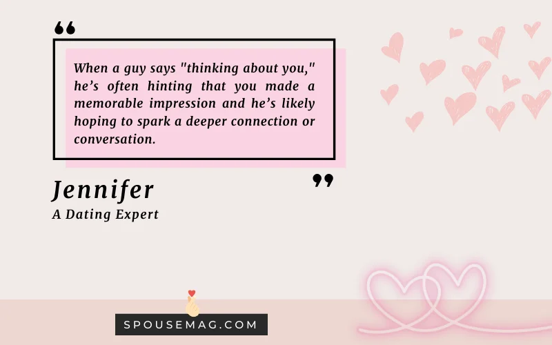 guy saying he is thinking of you - quote image